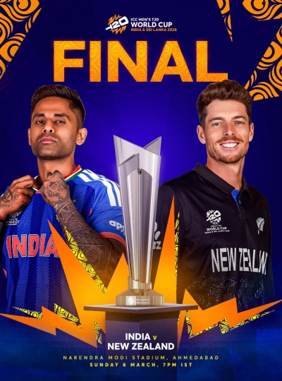 INDIA VS NEW ZEALAND:FINALS:T20 WC 2026(HIND)